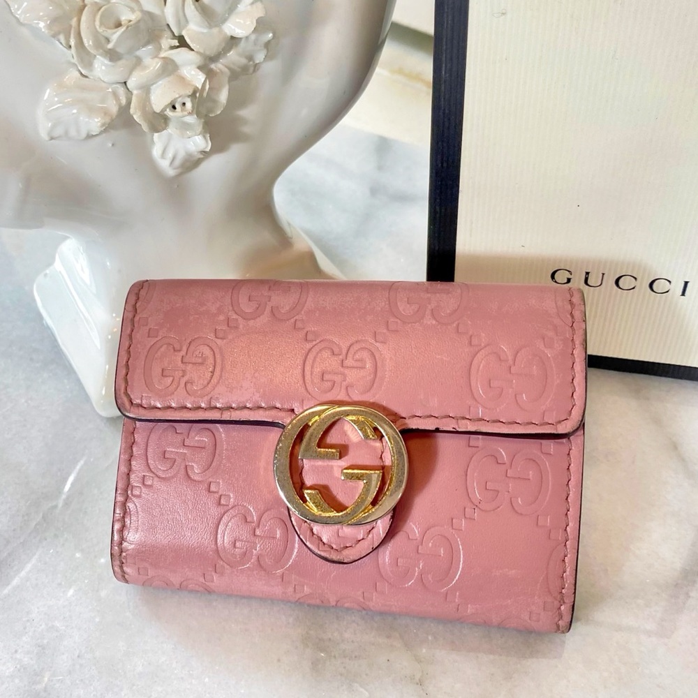 Gucci Guccissima Icon Signature 6 Key Holder - Picture 2 of 11